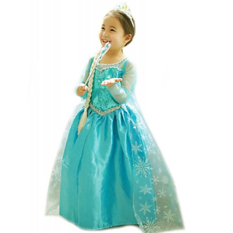 Gils Snowflake Printed Princess Dress  