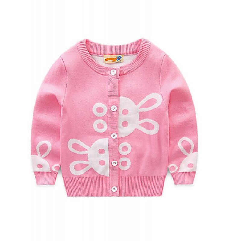 Girl's Casual/Daily Print Sweater & ...