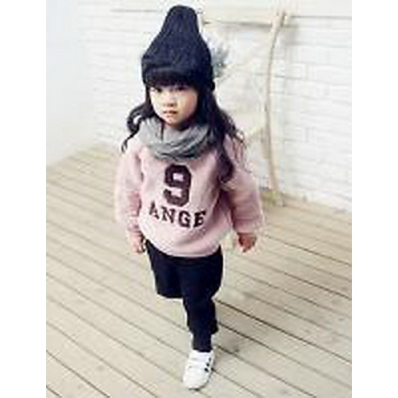 Girl Casual/Daily / Sports Solid Hoodie & Sweatshirt,Cotton Winter / Fall Long Sleeve Regular  