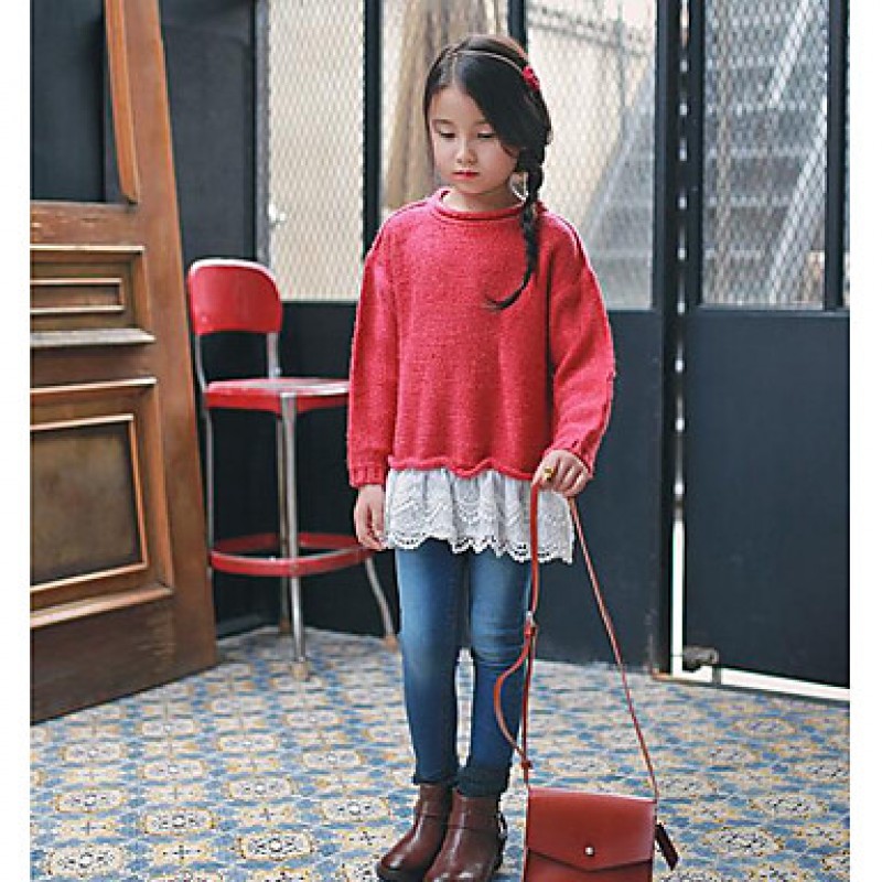 Girl's Casual/Daily Solid Sweater & ...