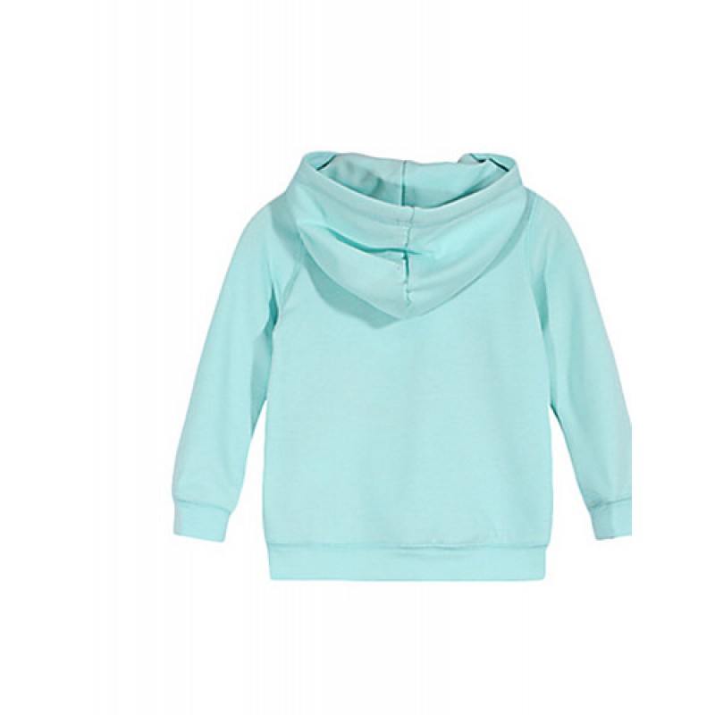 Girl's Hoodie & Sweatshirt,Cotton Winter Blue  