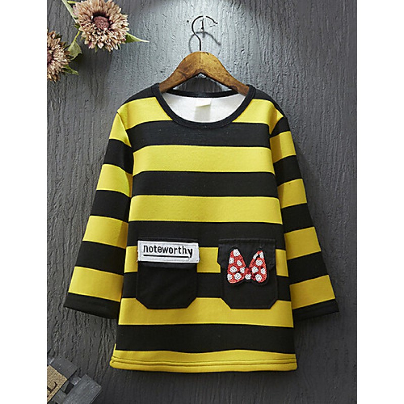 Girl's Casual/Daily Striped Hoodie &...